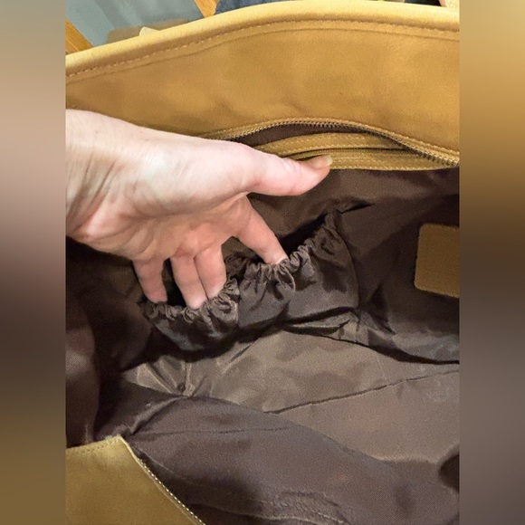 Coach Tan Hampton 5098 Leather Tote Bag - Picture 13 of 16